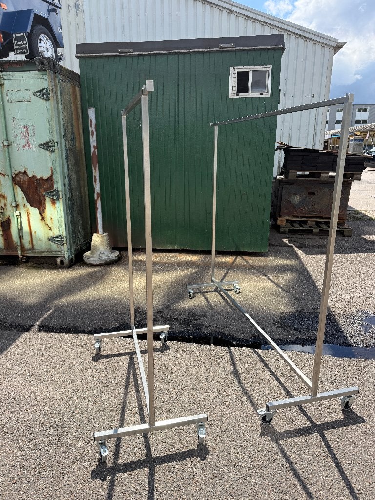 Kledingrek 180-200 cm RVS uitschuifbaar, Kleding | Dames, Ophalen, Met wielen, Gebruikt