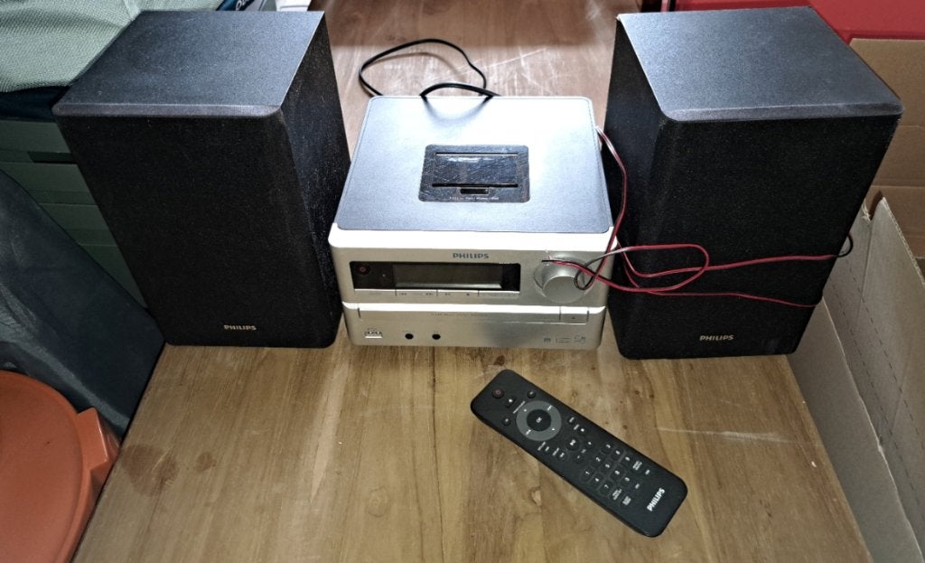 Philips Micro Music System DCM2020 met afstandsbediening, Ophalen, Gebruikt, Cd-speler, Philips