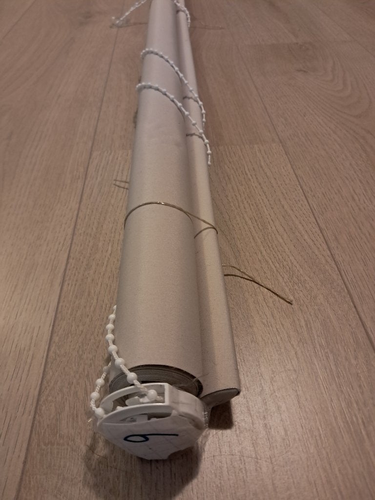 Rolgordijn creme/beige minimaal 156cm breed en 156cm lang, Ophalen, 156 cm, Gebruikt, 156 cm