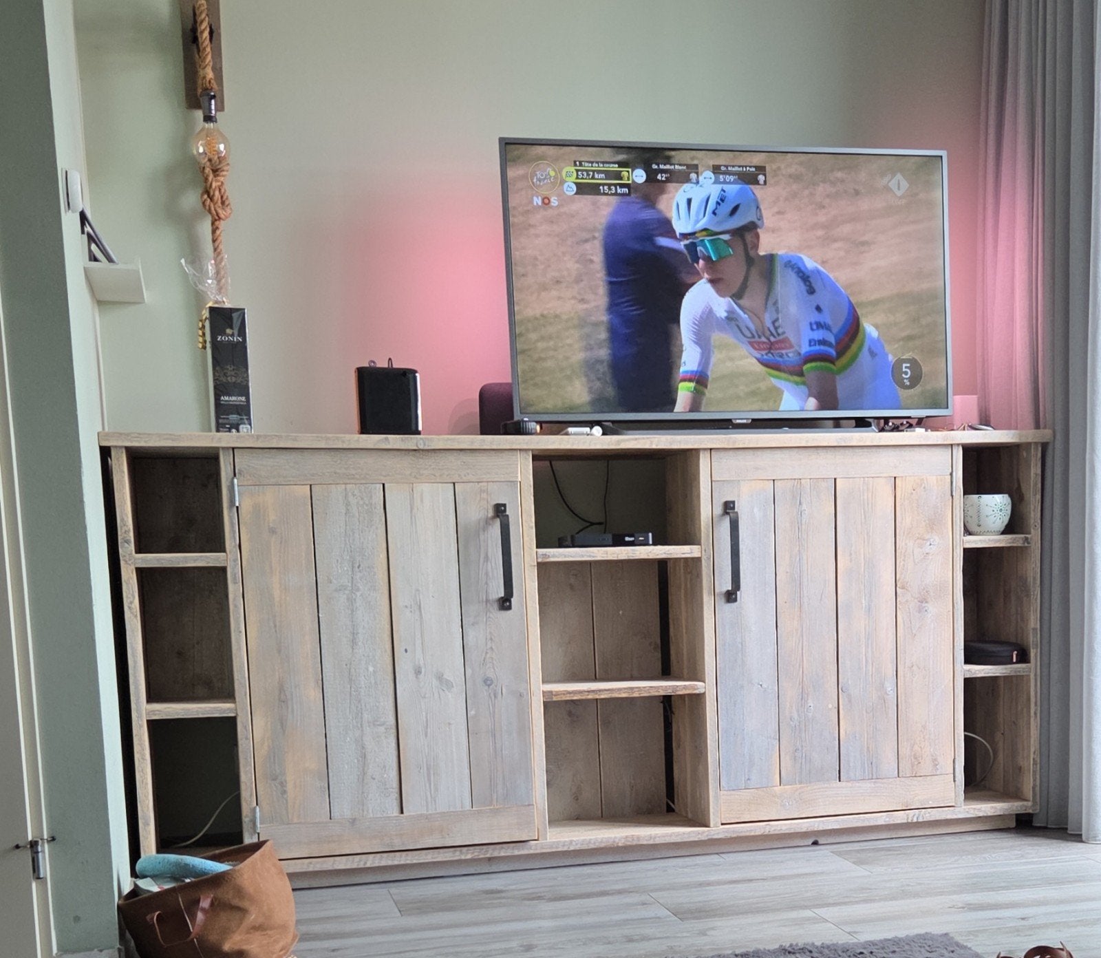 Houten kast met vakken - speciaal voor vinyl, Huis en Inrichting, Kasten | Overige, Ophalen