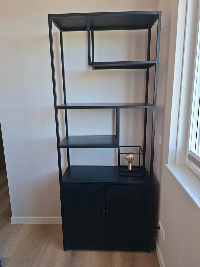 Metalen vakkenkast, Ophalen, Zo goed als nieuw, Minder dan 150 cm, Metaal