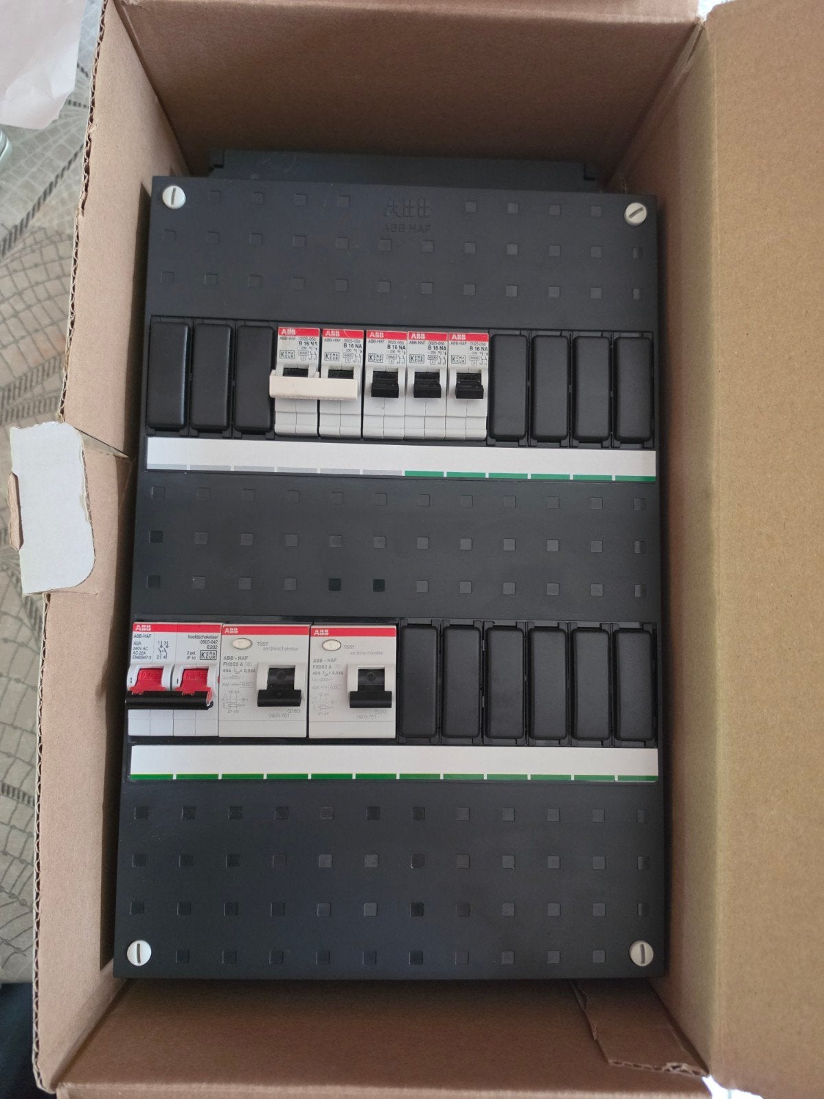 ABB HAF 1 fase groepenkast 5 groepen en kookgroep, Doe-het-zelf en Verbouw, Elektra en Kabels, Ophalen of Verzenden, Overige typen