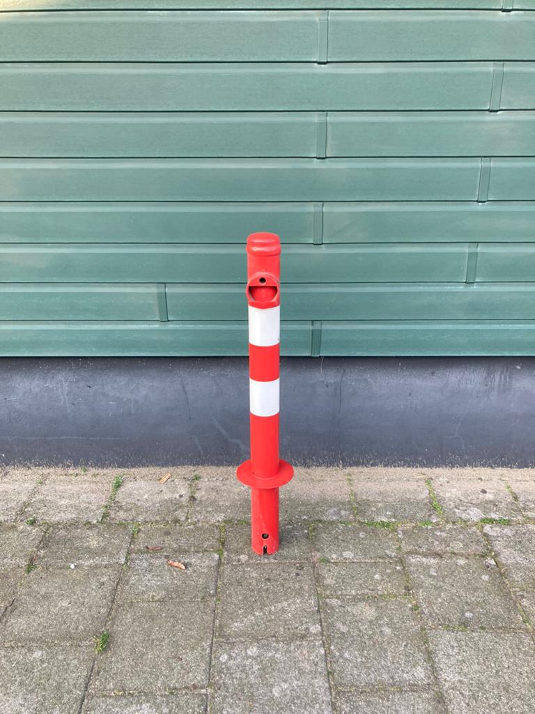 Afzetpaal / parkeerpaal partij 7 stuks Erdi Model 90, Ophalen, Zo goed als nieuw, IJzer