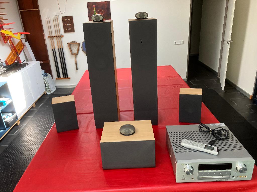 Tannoy luidspreker set met Marantz versterker, Audio, Tv en Foto, Luidsprekers, Gebruikt, 60 tot 120 watt, Complete surroundset