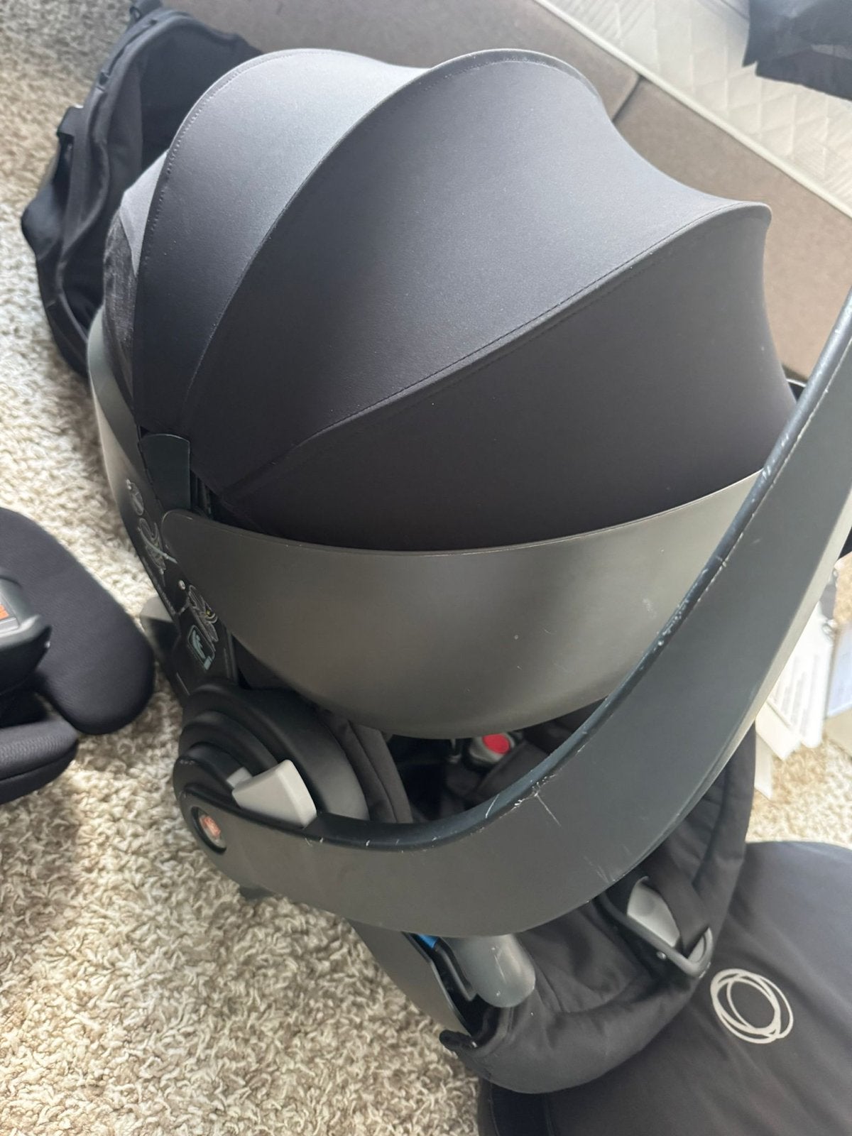 Maxi-Cosi autostoel met zonnekap merk; Stokke, Zijbescherming, 0 t/m 13 kg, Ophalen, Overige merken