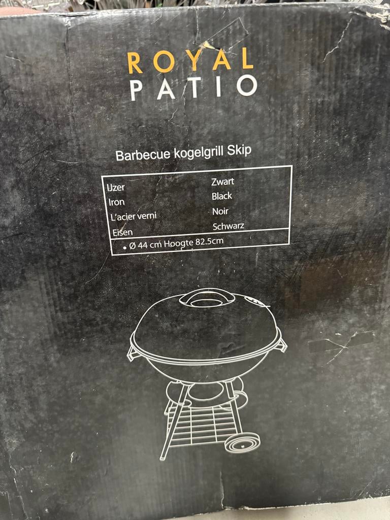 Royal Patio Barbecue Kogelgrill Skip - Nieuw in doos, Ophalen of Verzenden, Zo goed als nieuw