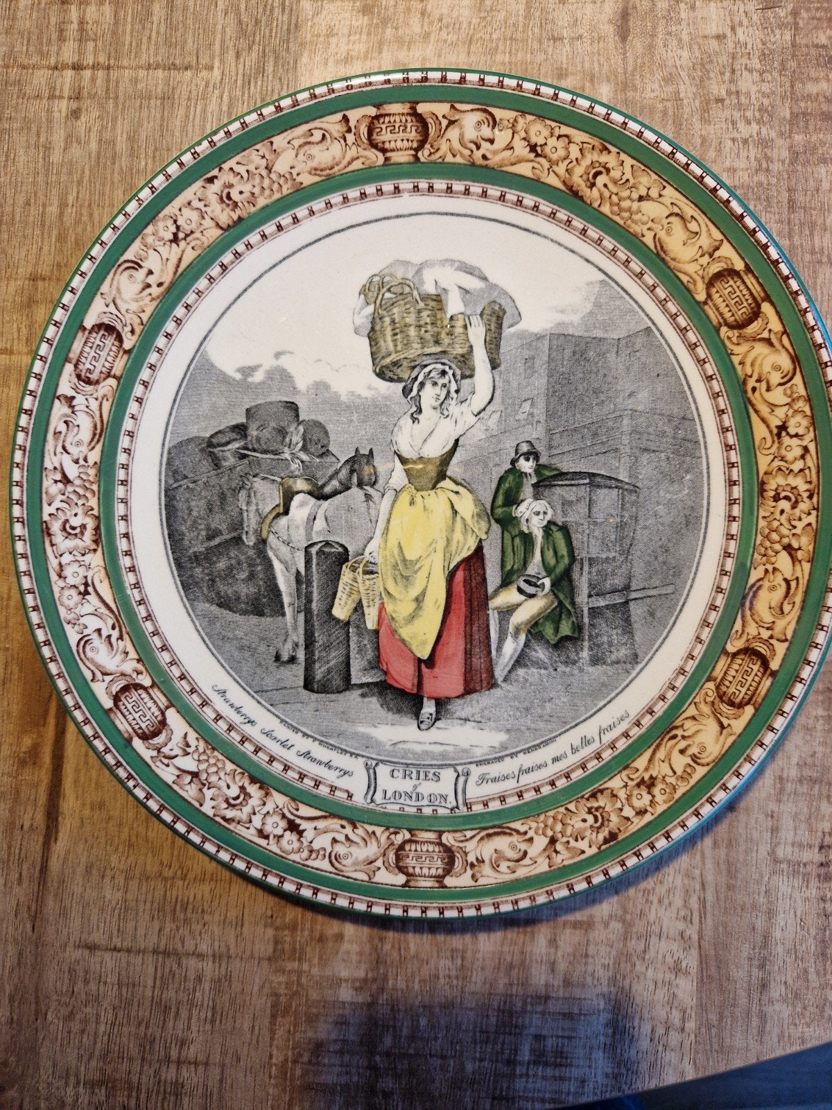 Adams Cries of London decoratief bord - Aardbeienverkoopster, Ophalen of Verzenden