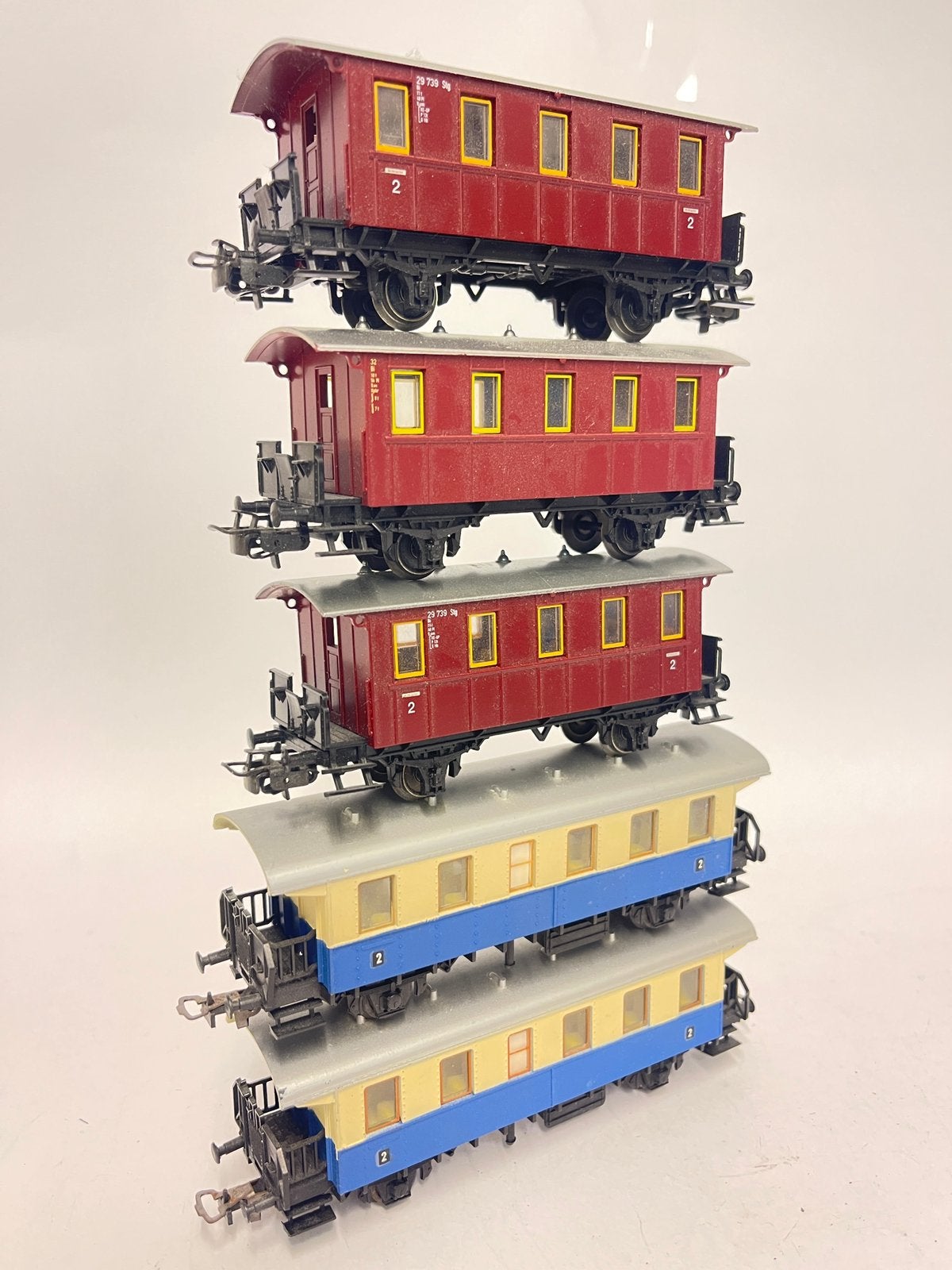 ** KOOPJE ** € 60,00 ** 5x PERSONENRIJTUIGEN ** Märklin **, Wisselstroom, Wagon, Ophalen of Verzenden, Zo goed als nieuw