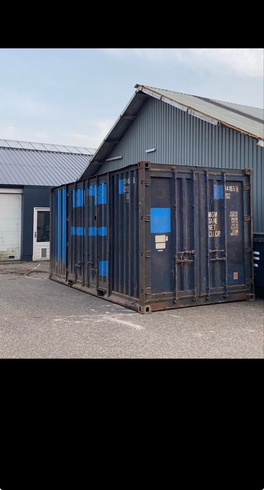 Geïsoleerde 20ft zeecontainer met elektrische installatie, Ophalen