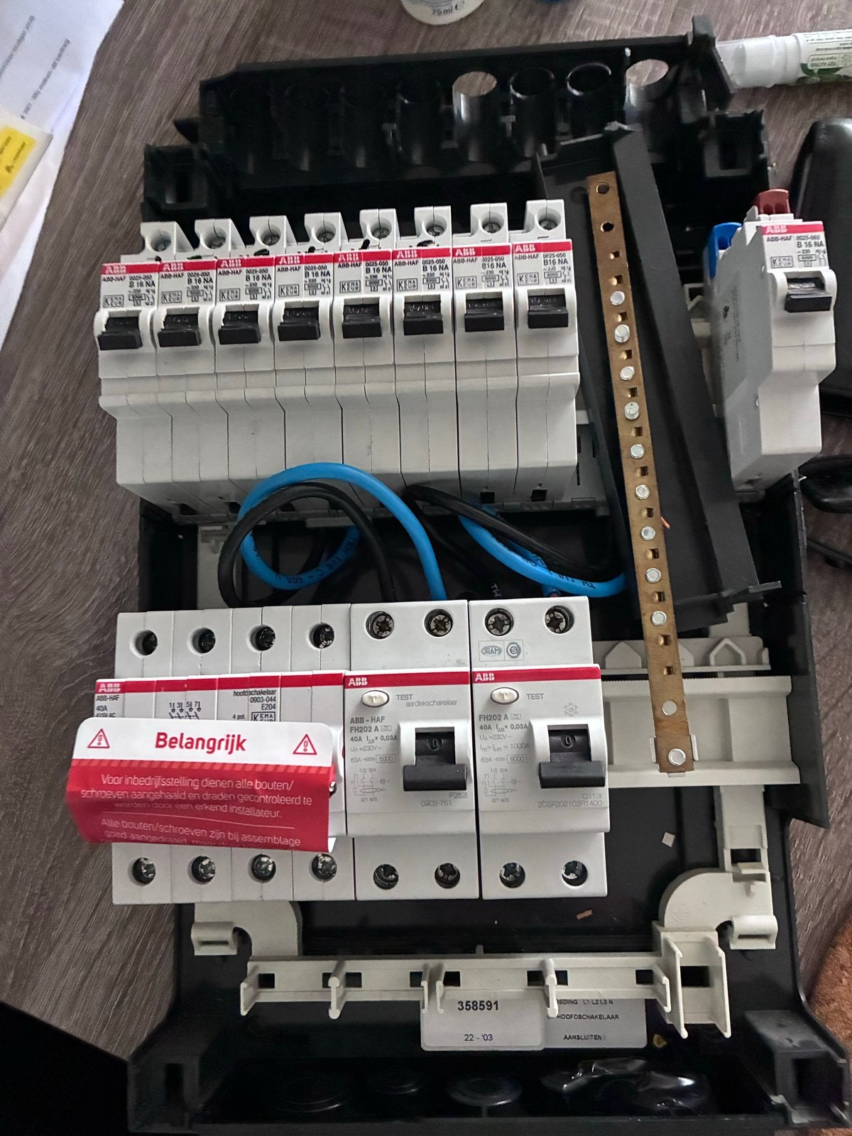 Groepenkast onderdelen - ideaal voor de handige klusser, Ophalen, Gebruikt, ABB, Groepenkast