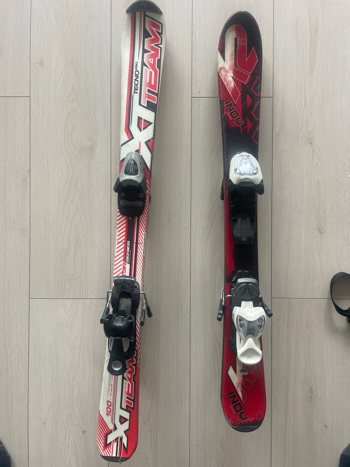 Kinderski's - 100cm en 88cm, Overige merken, Gebruikt, Ophalen of Verzenden, Skiën