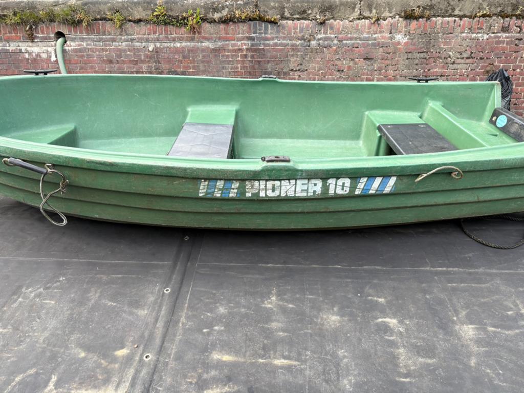 Pioner 10 bootje, Ophalen, Gebruikt