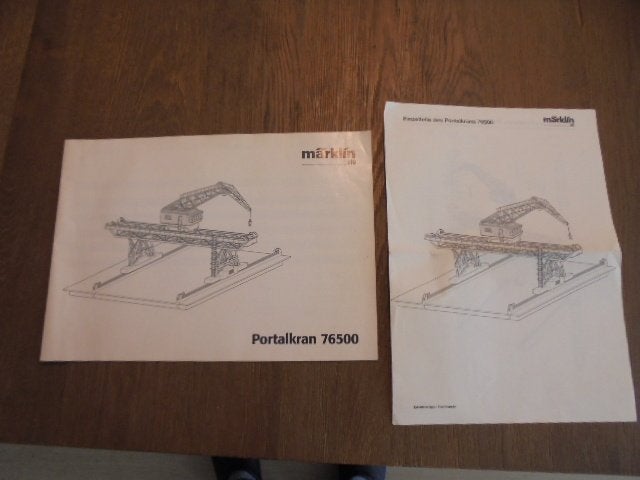 Gebruiksaanwijzing Marklin Portaalkraan 76500, Wisselstroom, Gebruikt, Märklin, Boek, Tijdschrift of Catalogus