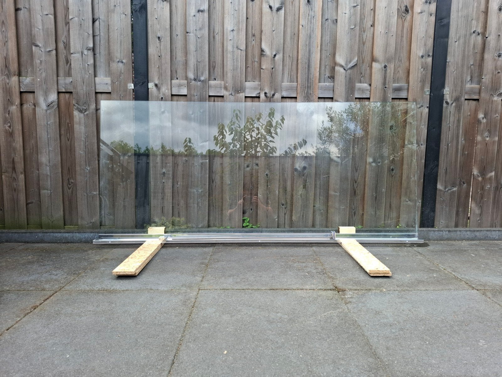 Douchewand 200x90 cm - Helder Glas, Ophalen, Gebruikt, Glas, Douche
