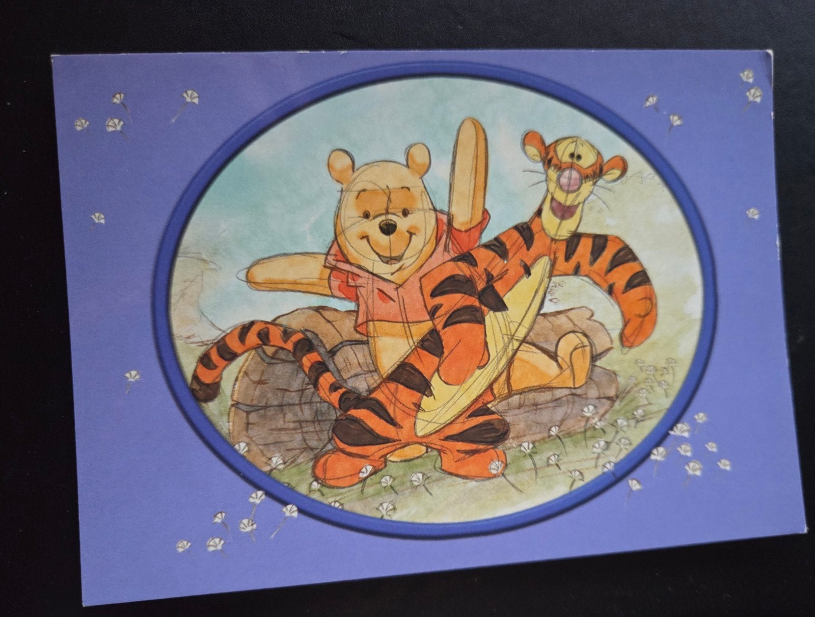 Disney Winnie de Poeh & Teigetje Ansichtkaart, Verzenden, 1980 tot heden, Ongelopen, Kinderen