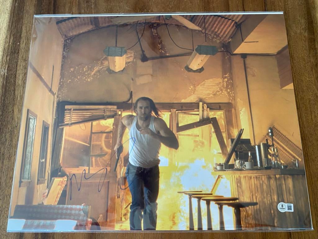 Nicolas Cage gesigneerde "Con Air" foto (Beckett), Ophalen of Verzenden, Nieuw, Film, Foto of Kaart