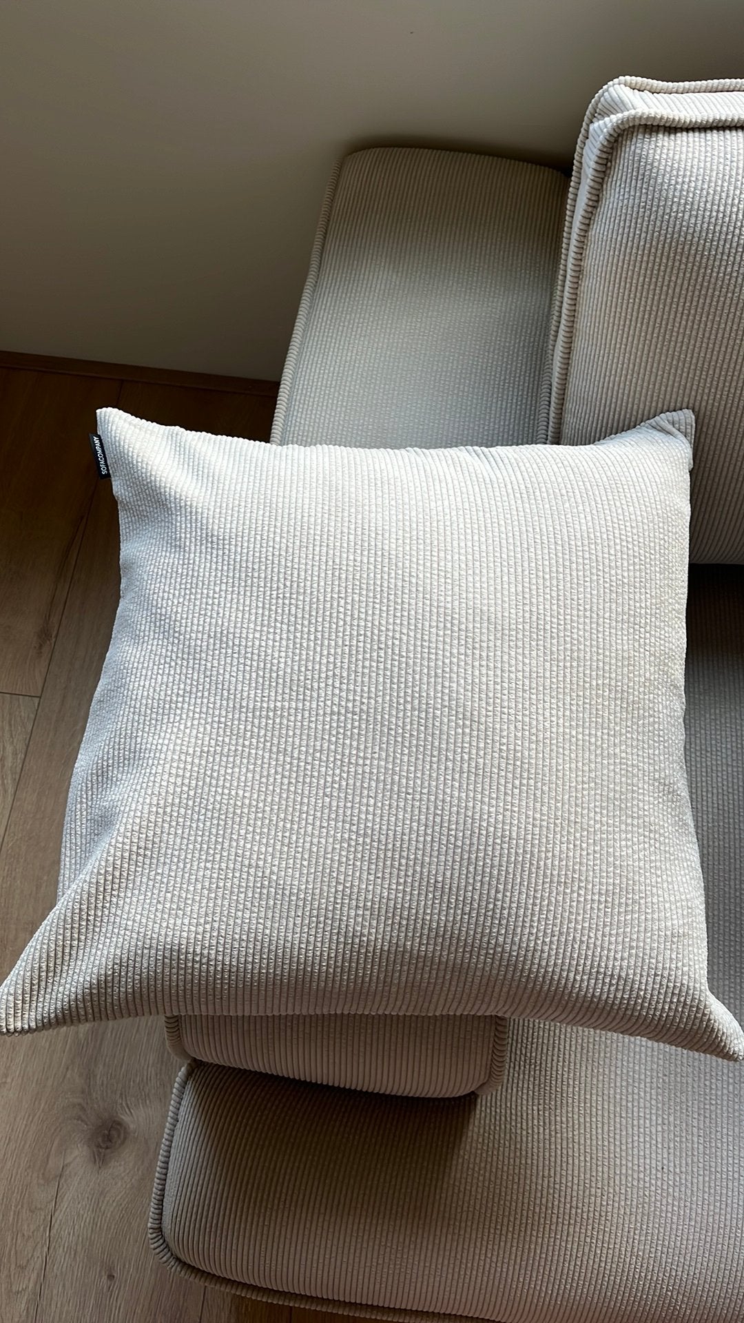 2 keer kussenhoezen sofacompany, Ophalen, Nieuw, Wit, Vierkant