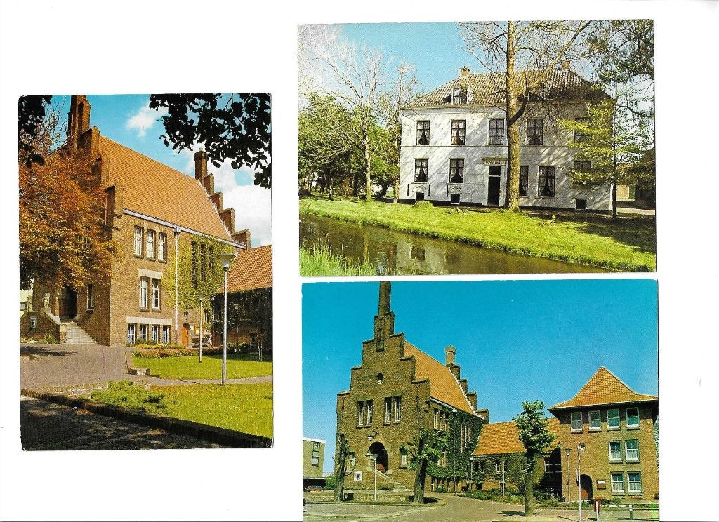 Wateringen: Gemeentehuis en Huize suydervelt, Verzamelen, Ansichtkaarten | Nederland, Verzenden, 1960 tot 1980, Gelopen, Zuid-Holland