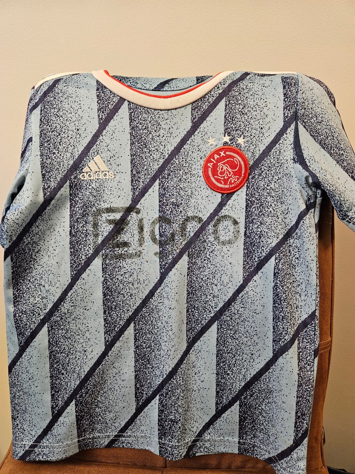 Ajax uitshirt 2021/2022 - Maat S/M kids, Ophalen of Verzenden, Zo goed als nieuw, Jongen of Meisje
