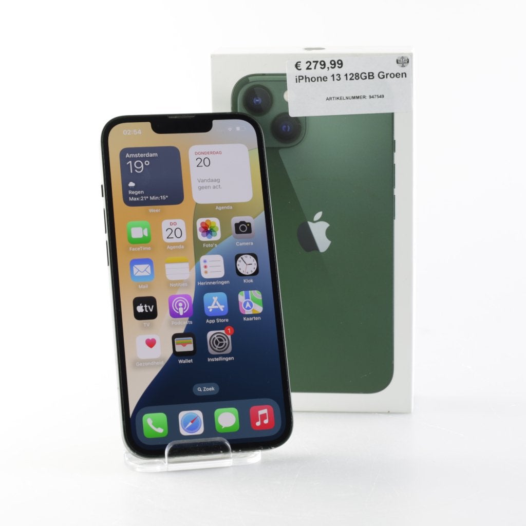 iPhone 13 128GB Groen, Apple, Zo goed als nieuw, Support@apple.com, One Apple Park Way
Cupertino, CA 95014
United States