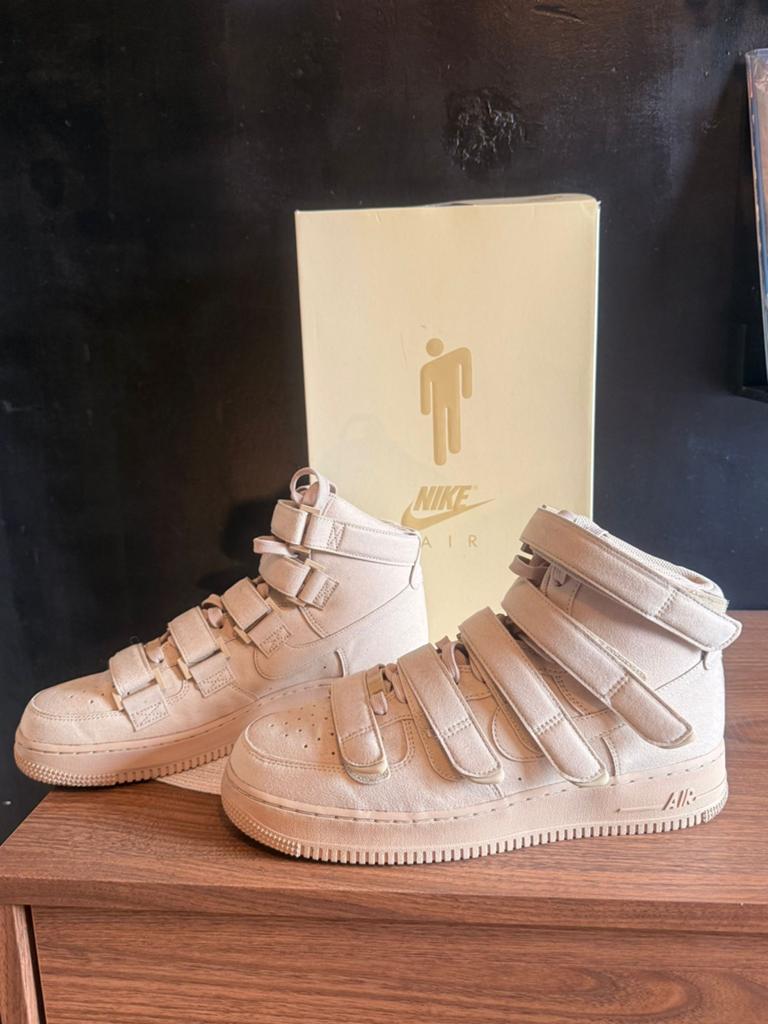 Nike Air Force 1 High '07 SP Billie Eilish Mushroom, Ophalen, Nieuw, Beige, Sneakers of Gympen