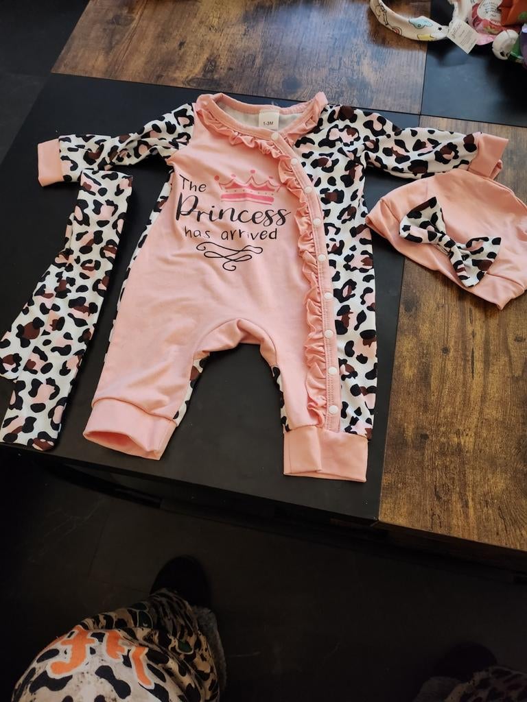 Setje panter roze 1-3 maanden, Ophalen of Verzenden, Zo goed als nieuw, Meisje