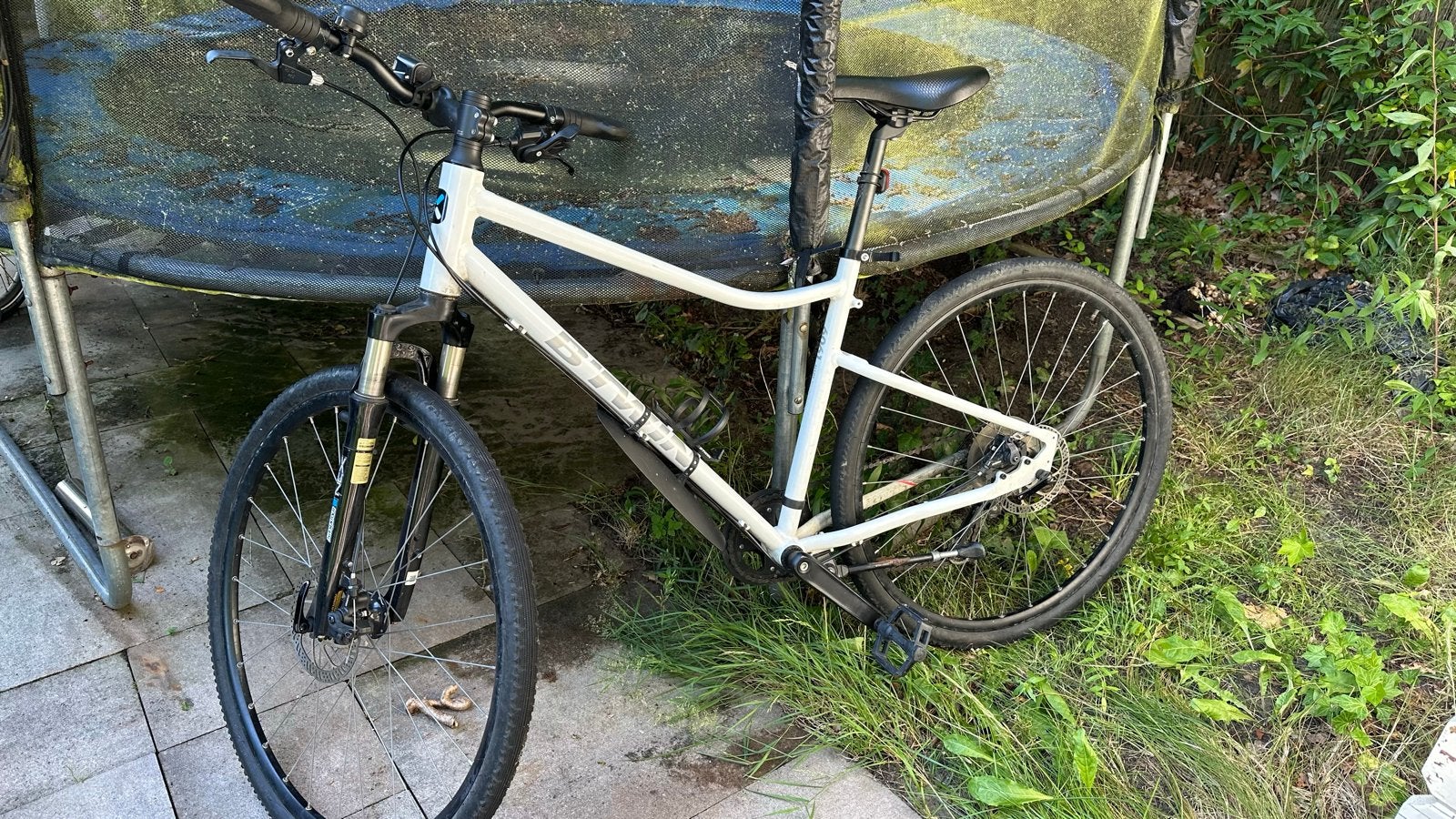 Decathlon Riverside 500 Hybride Fiets - Zo goed als nieuw, Vering, Zo goed als nieuw, Schijfrem, Ophalen