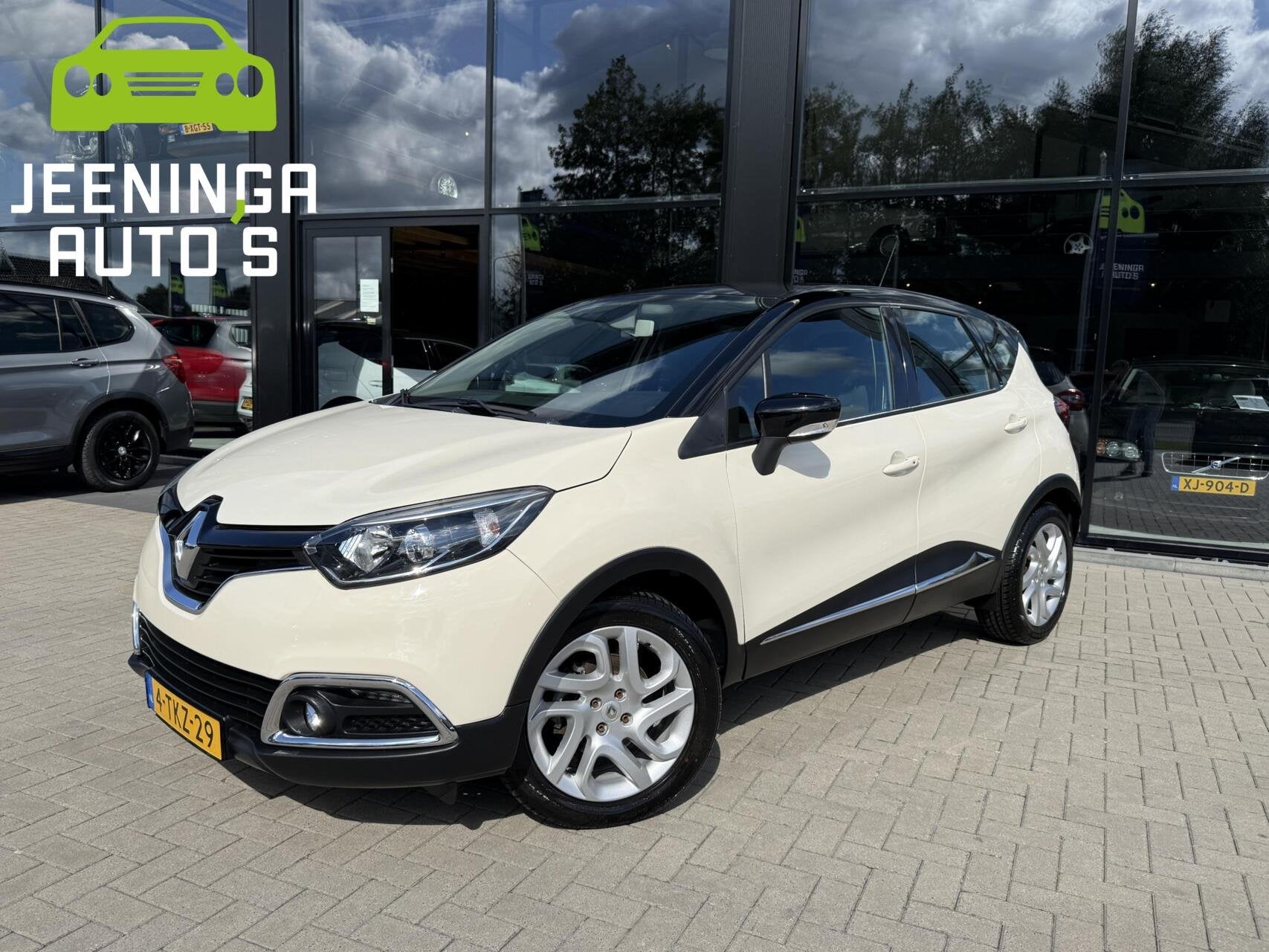 Renault Captur TCe 120 EDC Dynamique|TwoTone|Clima|Navi|Trek, Euro 5, Zwart, 4 cilinders, Beige