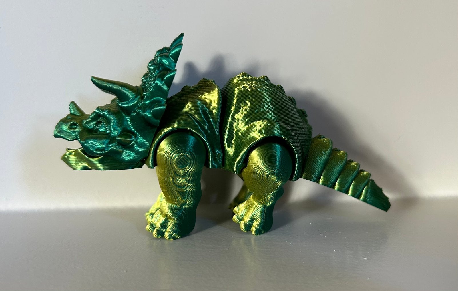 3D geprinte flexi Dinosaurus Triceratops, Ophalen of Verzenden, Nieuw