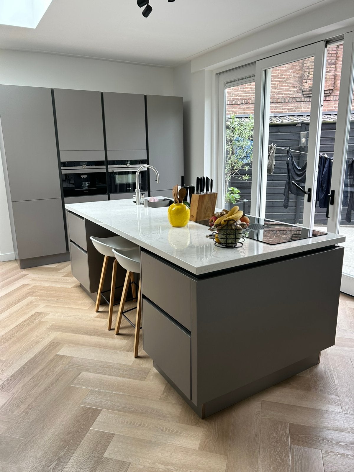 Nolte keuken met Eiland zonder apparatuur en aanrechtblad, Huis en Inrichting, Keuken | Complete keukens, Ophalen, Gebruikt, Overige kleuren