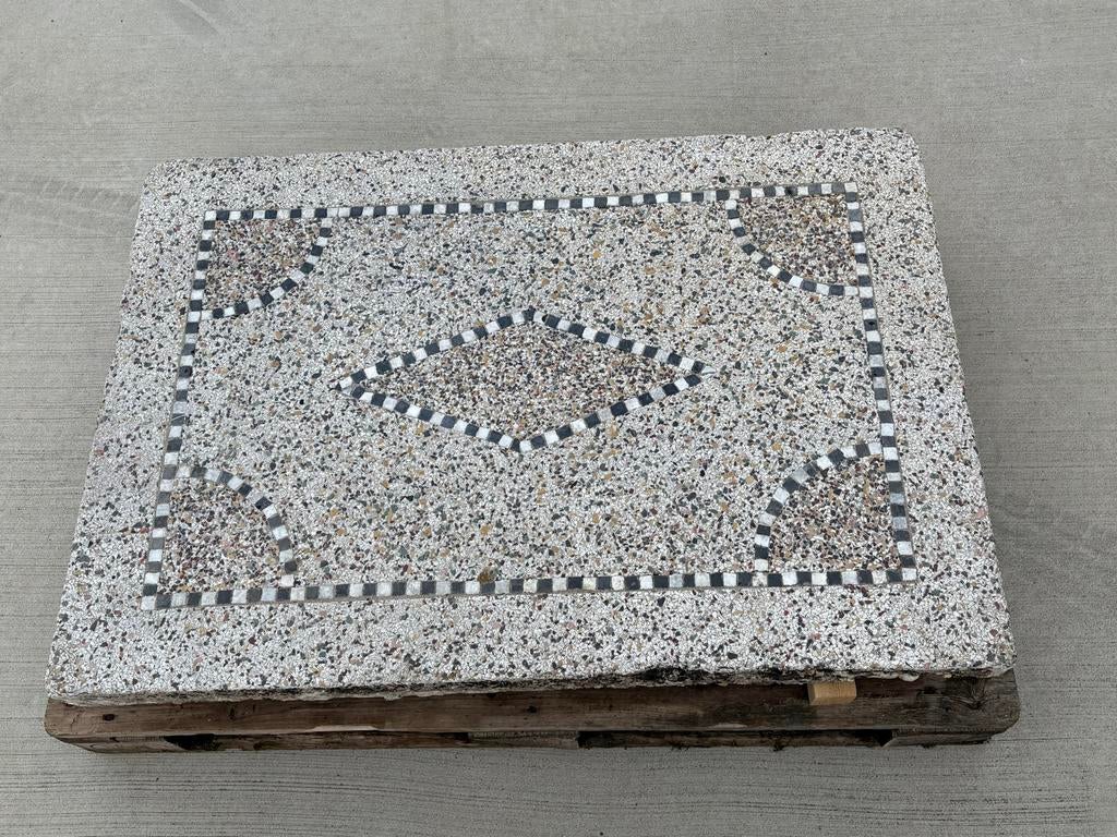 Oude terrazzo stoep/ stoepplaat 110x76x8 cm, Tuin en Terras, Ophalen, Overige materialen, Gebruikt, Minder dan 5 m²