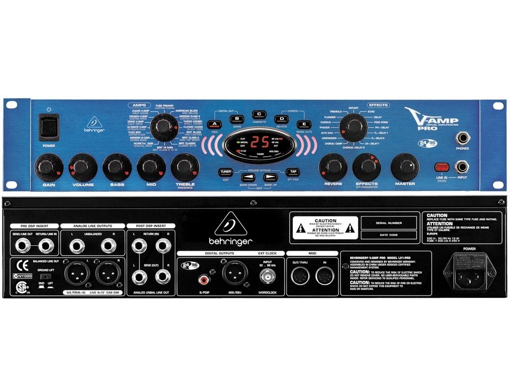 Behringer V-AMP Pro Digitale Modeling Voorversterker, Ophalen, Zo goed als nieuw, Gitaar, 50 tot 100 watt