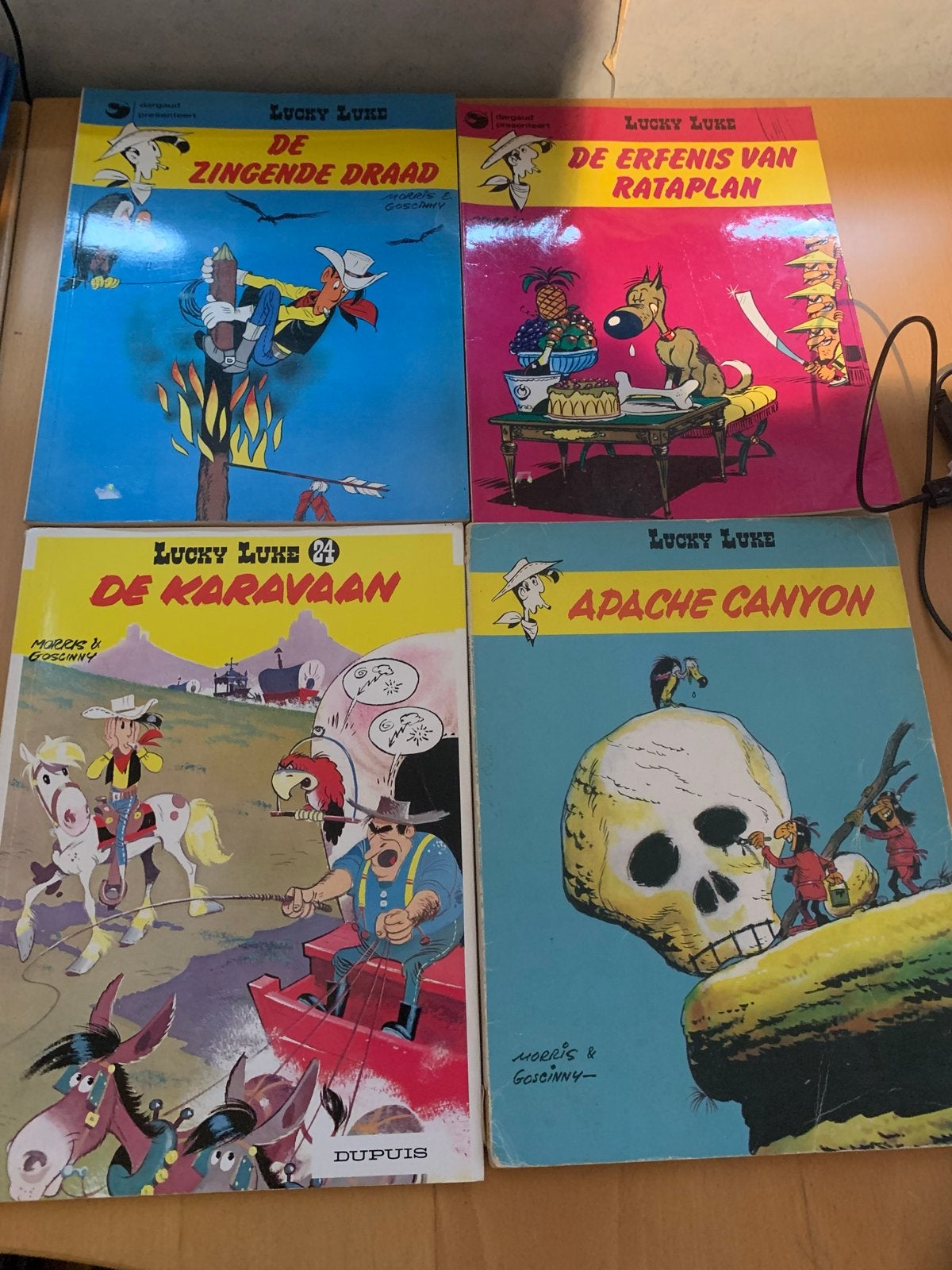 Lucky Luke stripboeken - 6 delen, Meerdere stripboeken, Ophalen of Verzenden, Gelezen