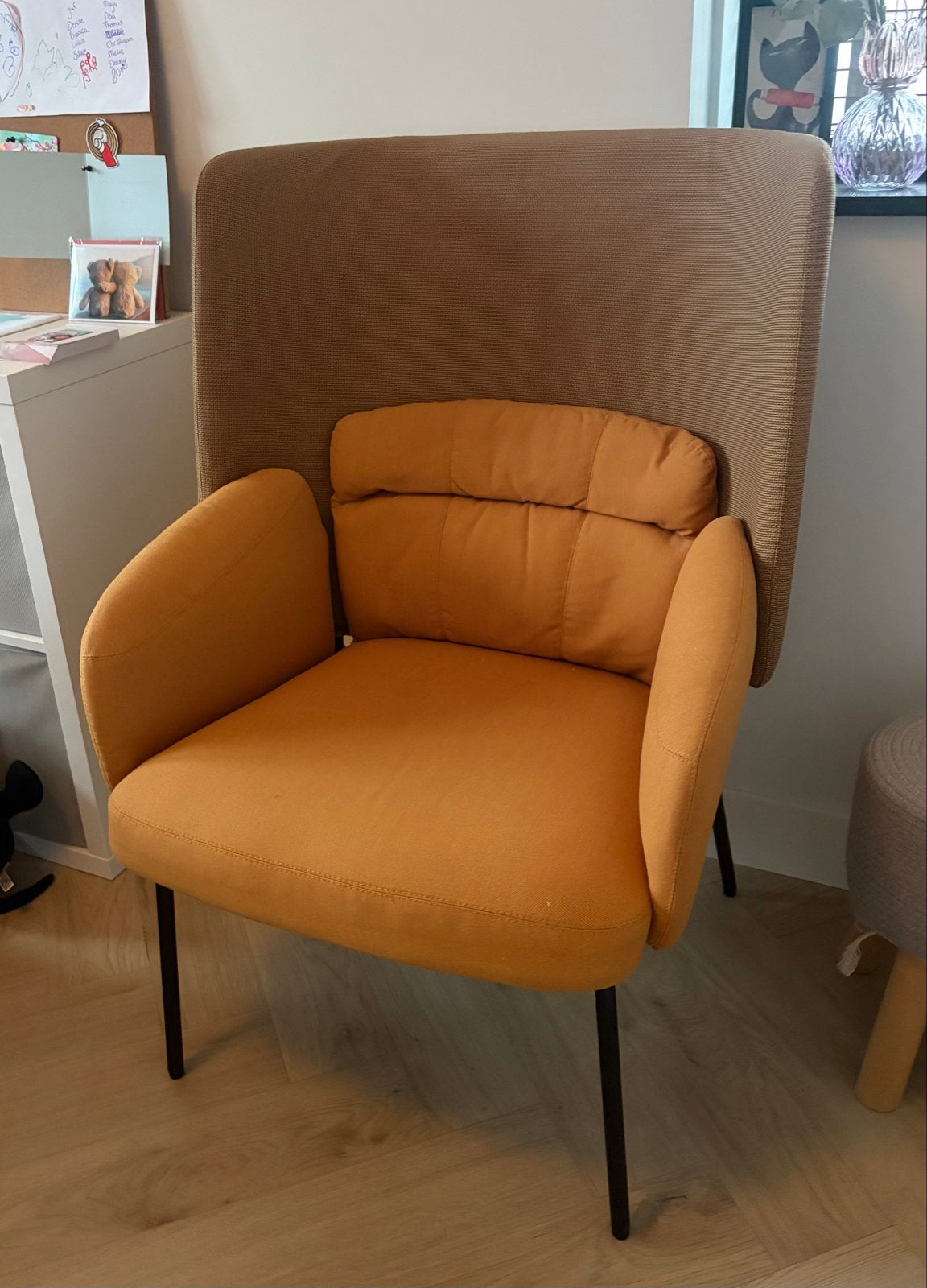 Gratis op te halen: IKEA Bingsta fauteuil hoge rugleuning, Huis en Inrichting, Ophalen, Minder dan 75 cm, Zo goed als nieuw, Stof