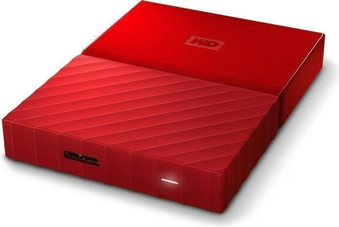 WD My Passport 4TB Rood Externe Harde Schijf, HDD, Zo goed als nieuw, Desktop, 4TB