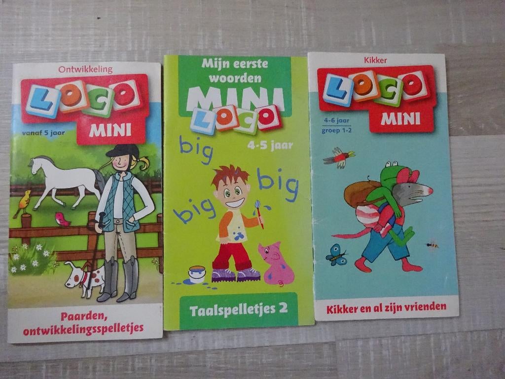 3 MINI LOCO BOEKJES, Ophalen of Verzenden, Gebruikt