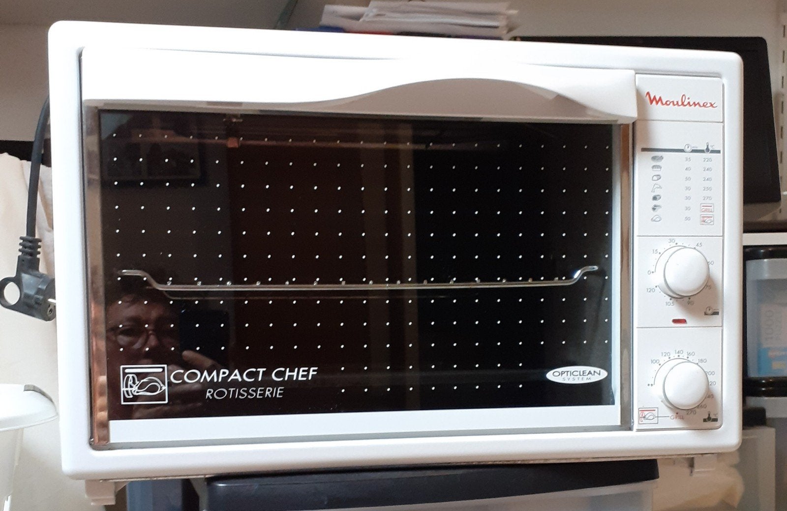 Moulinex Compact Chef Rotisserie Oven - Zo goed als nieuw, Ophalen, Minder dan 45 cm, Overige merken, Minder dan 45 cm