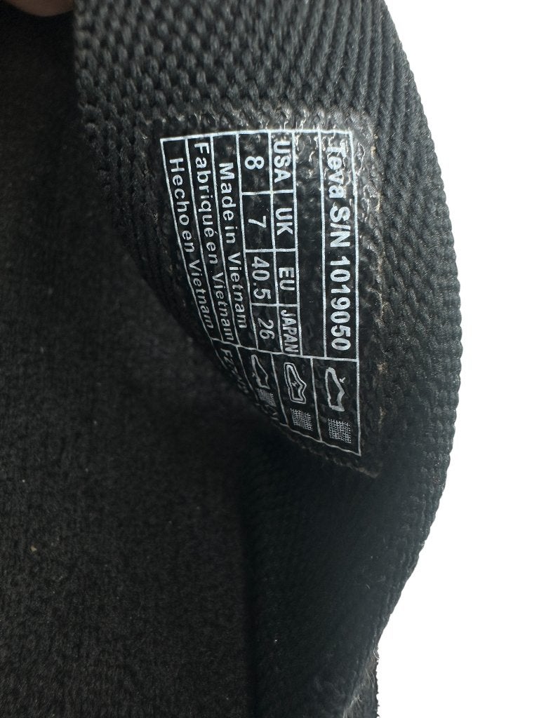 Teva slippers 40,5, Kleding | Dames, Schoenen, Zwart, Ophalen of Verzenden, Zo goed als nieuw
