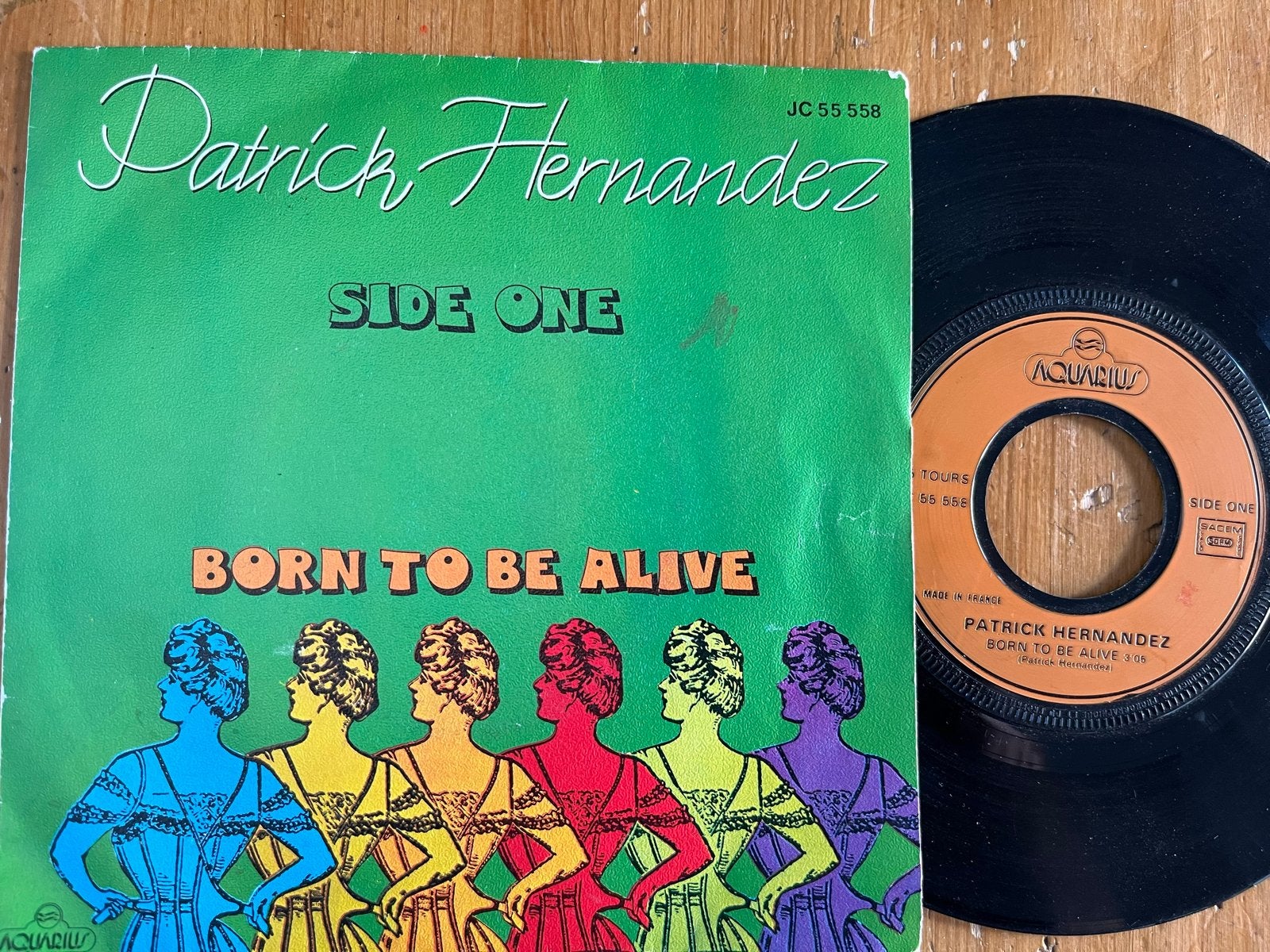 Patrick Hernandez - Born to Be Alive (7" Vinyl Single), Cd's en Dvd's, Ophalen of Verzenden, Gebruikt, 7 inch, Pop