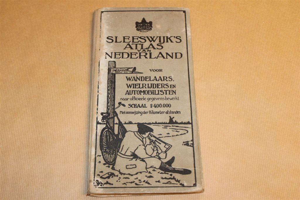 Sleeswijk\'s Atlas van Nederland - circa 1925, Gelezen, Ophalen of Verzenden, Landkaart, 1800 tot 2000