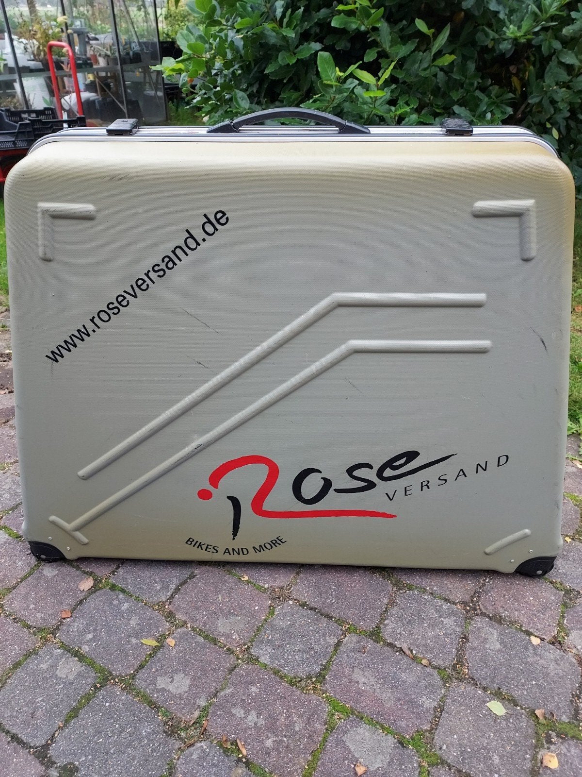 Rose Versand fietskoffer. Lichtgrijs, Fietsen en Brommers, Ophalen, Gebruikt