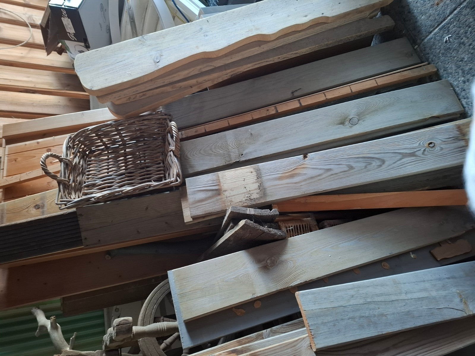 Diverse partij gebruikt hout: planken en balken, Ophalen, Gebruikt