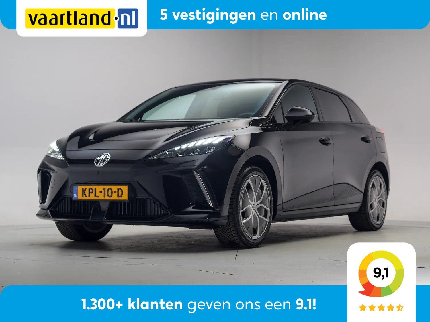 MG Mg4 electric 64KWH LUXURY AUT [/Apple/Android/ECC/Navi/Ha, Automaat, 0 cilinders, Gebruikt, 1650 kg