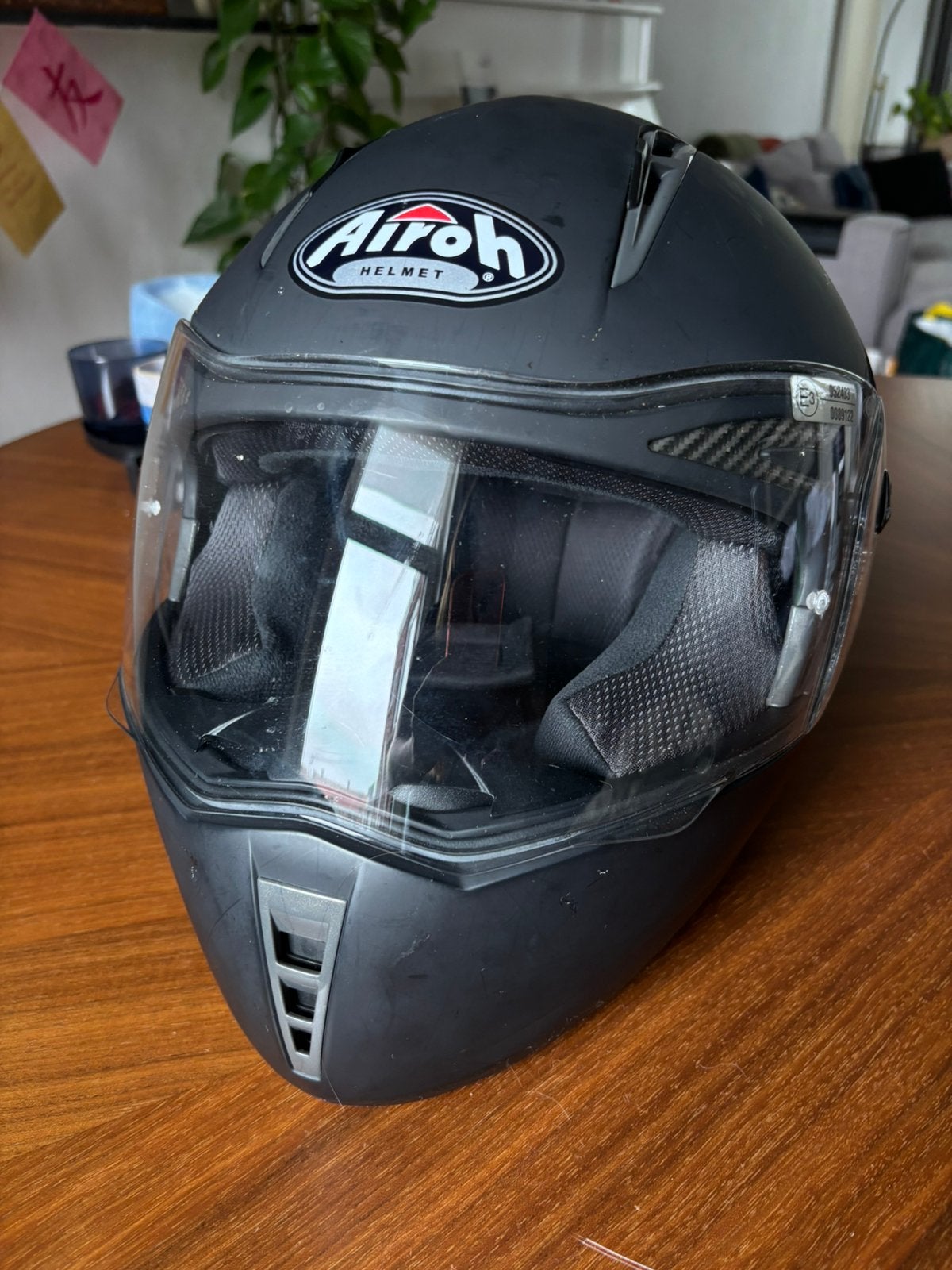 Airoh motorhelm – Maat XS (53-54 cm) – Met zonnevizier, Overige merken, XS, Ophalen of Verzenden, Integraalhelm