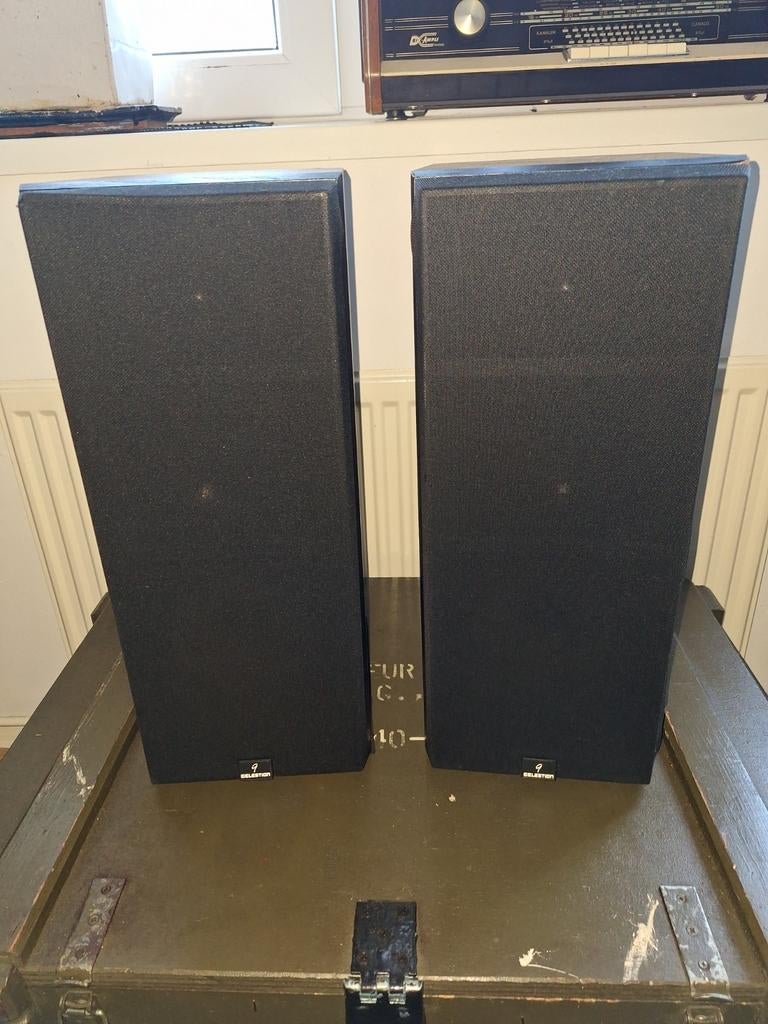 Celestion 9 Speakers - Vintage Geluid, Audio, Tv en Foto, Luidsprekers, Gebruikt, Front, Rear of Stereo speakers, 60 tot 120 watt