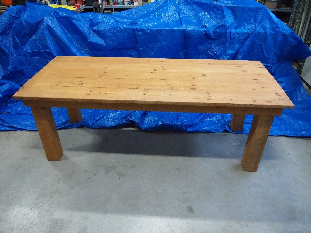 2 demontabele tuintafels, Ophalen, Gebruikt, Rechthoekig, Hout