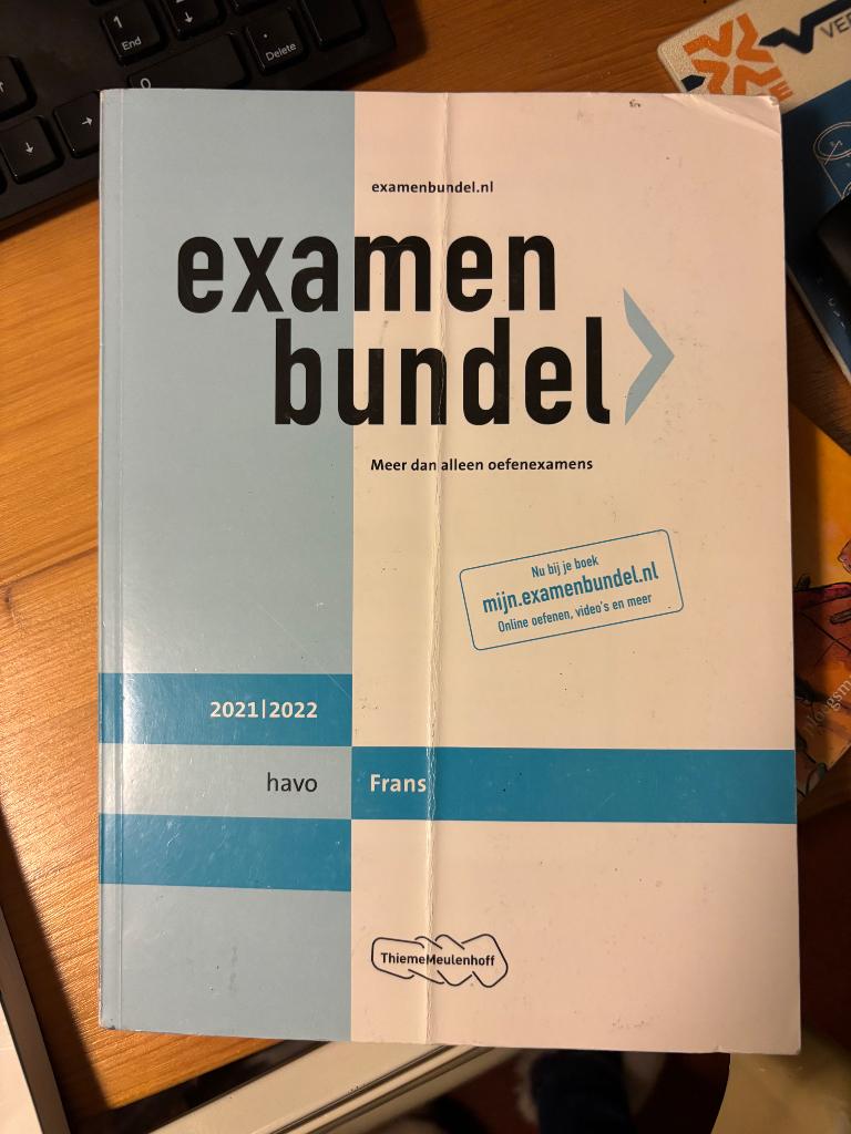 examenbundel frans 2021/2022 havo, Boeken, Ophalen, Frans, Zo goed als nieuw, HAVO