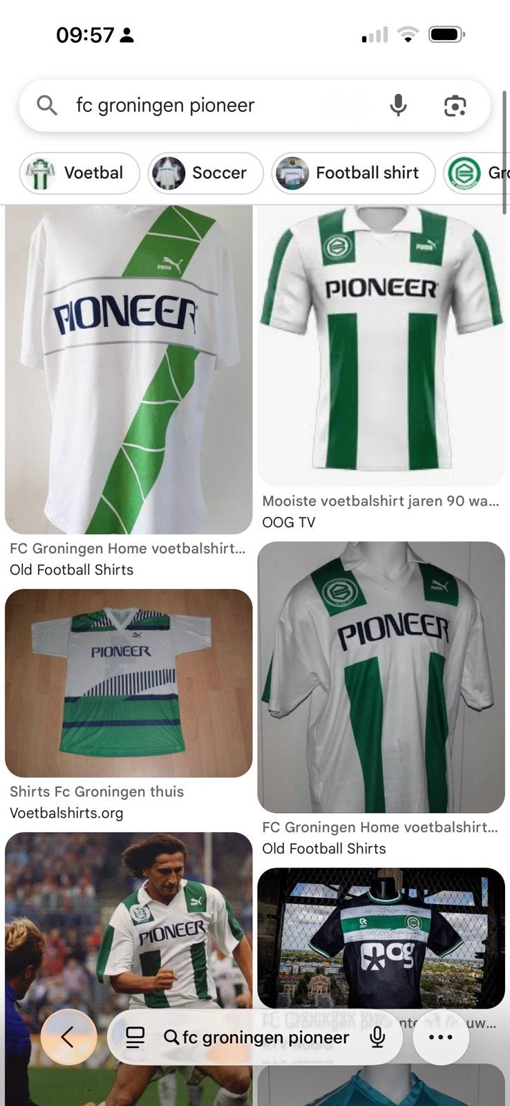 GEZOCHT: FC Groningen shirt met Pioneer (maat XL of XXL), Kleding | Heren, Ophalen of Verzenden, Gedragen, Maat 56/58 (XL), Voetbal