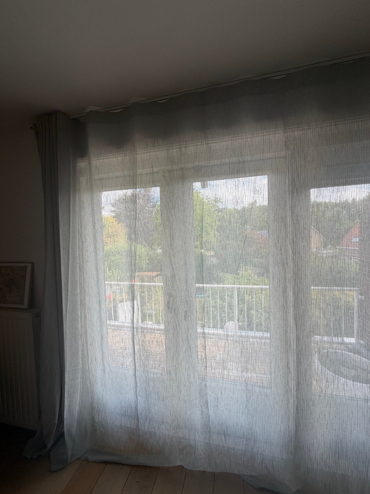 Gordijnen, 2x 250x240 cm, 2x 125cmx240 cm, waveplooi., Ophalen, Overige materialen, Gebruikt, Loodveter