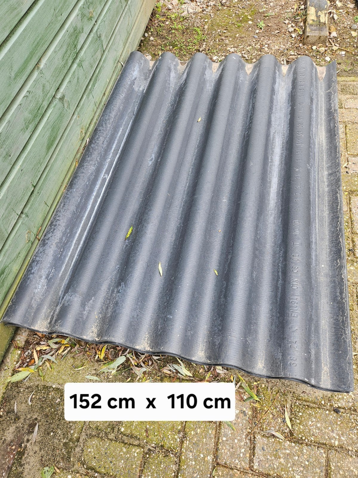 Zwarte golfplaat 152x110 cm - nieuw, Ophalen, Overige materialen, Zwart, Nieuw